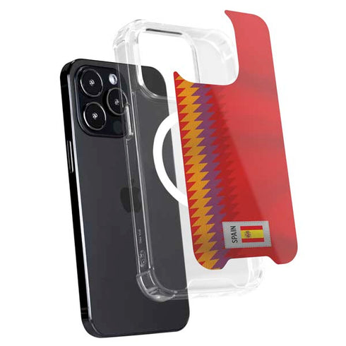 Spain Soccer Flag iPhone 15 Pro MagSafe Case